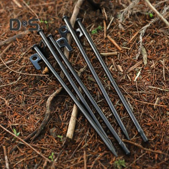 5Pcs 20/30/40CM 9MM Tent Stake Heavy Duty Multi-functional Outdoor Garden Yard Camping Tarp Canopy Windproof Ground Spike Metal Tent Peg