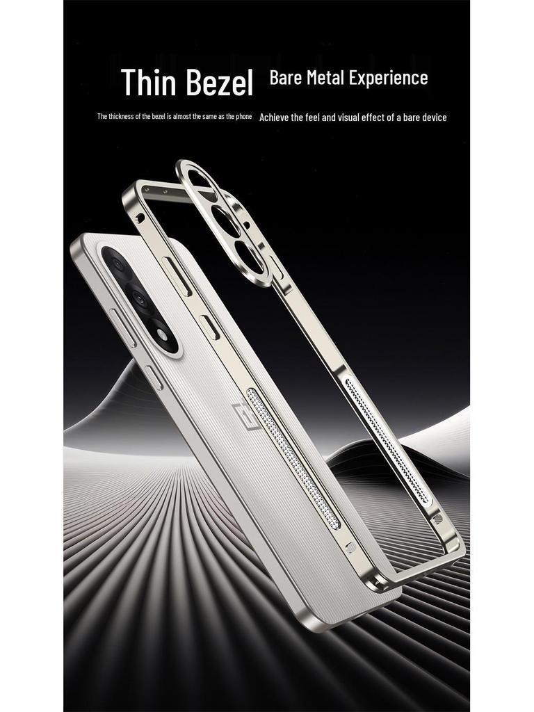 OnePlus Ace 5 Ultimate Metal Buckle Drop-proof Heat Dissipation Case with Lens Protection