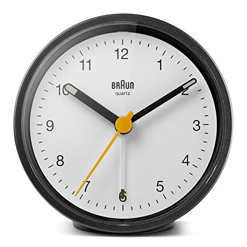 Braun Analog Alarm Clock BC12BW