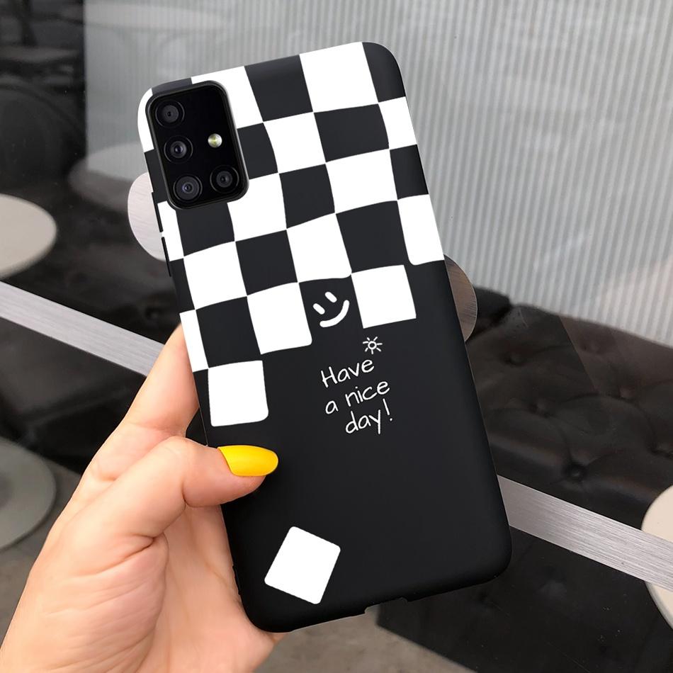 Cute Cartoon Phone Case For Samsung Galaxy M51 M31 Candy Color Soft Silicone Back Cover For Samsung M51 SM-M515F M31 Prime M315F