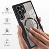 360° Schutz Magsafe Hülle für Samsung Galaxy S24 S23 S22 Ultra Plus FE Doppelseitige Weiche Silikon Klare Magnetische Hülle