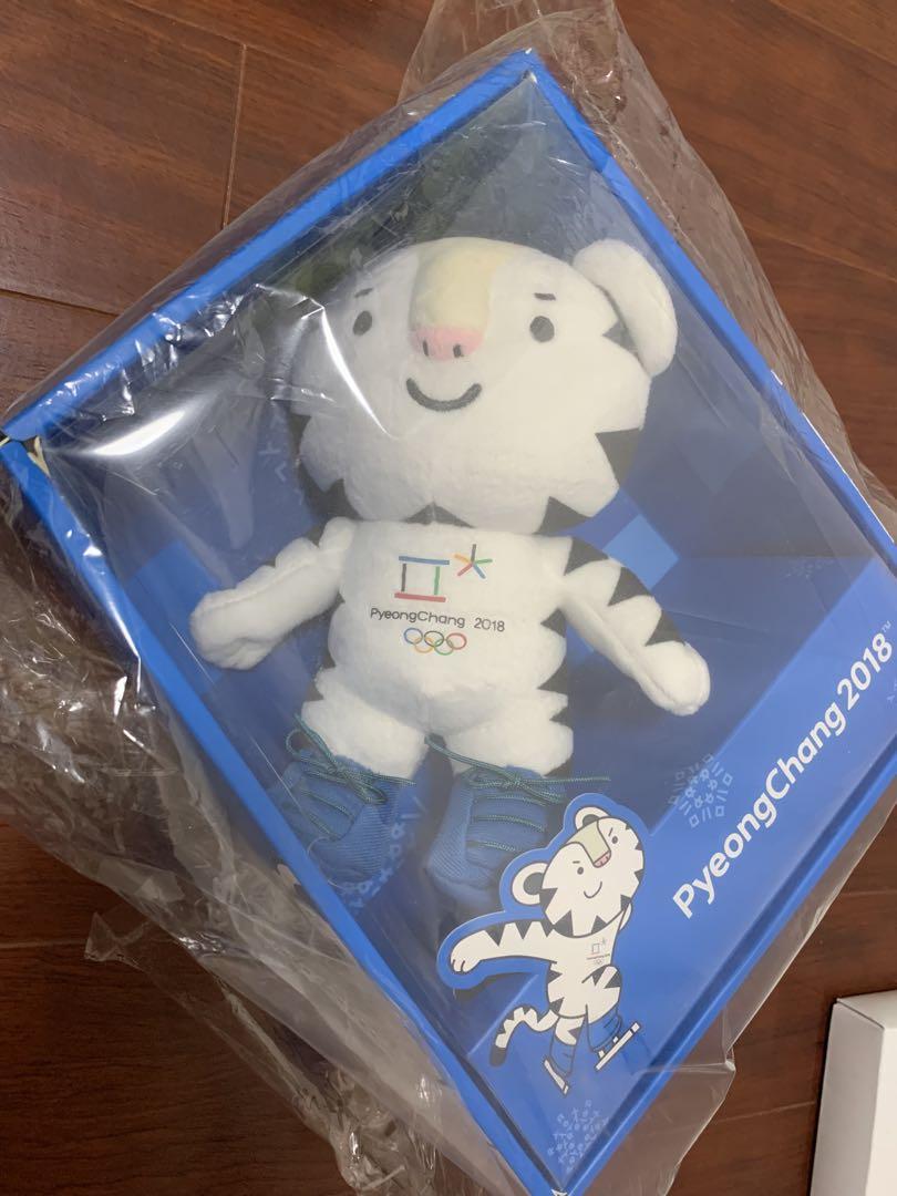 

[Б/У] Чрезвычайно редкий плюшевый талисман Олимпийских игр в Пхёнчхане Сухоран в версии для катания на коньках