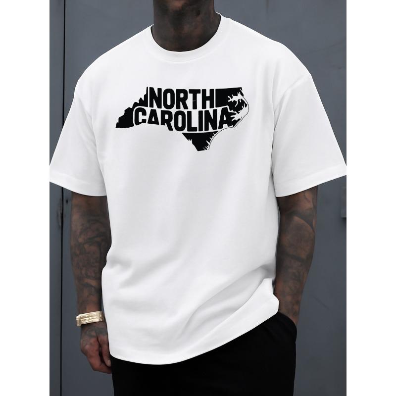 

European sizes North Carolina State Pride T-Shirt | Men S Printed Casual Graphic Tee, White, Crew Neck, Regular Fit, Short Sleeve S белый