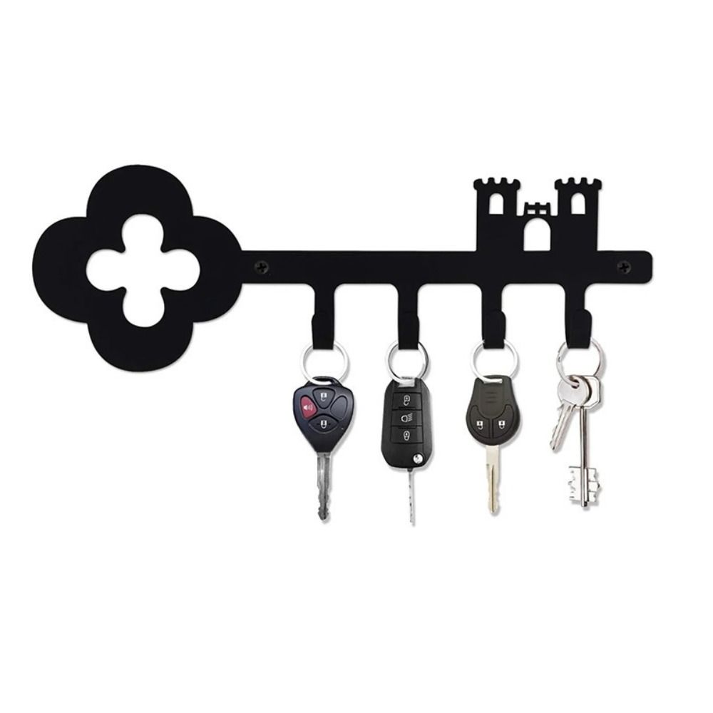 Wall Hanging Coat Hanger Iron Key Holder Multifunctional Dog Wall Rack  Clothes