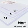 Verdickte 10mm Gelplatte A5 A4 A3 Gel-Druckplatte Wiederverwendbare Gelplatte Zum Drucken Bastel-Gel-Pad Druckplattenpresse Gelli-Platte