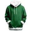 Women's Casual Fleece-lined Hoodie With Long Sleeves, Color, Pockets, Sweatshirt Top