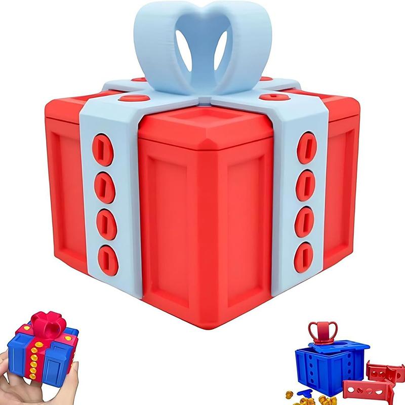 Cutie cadou enervantă cu șuruburi Cutii cadou enervante mari Cutie cu șuruburi farse Cutie cadou imprimată 3D Container pentru carduri de bani Cadou de Crăciun