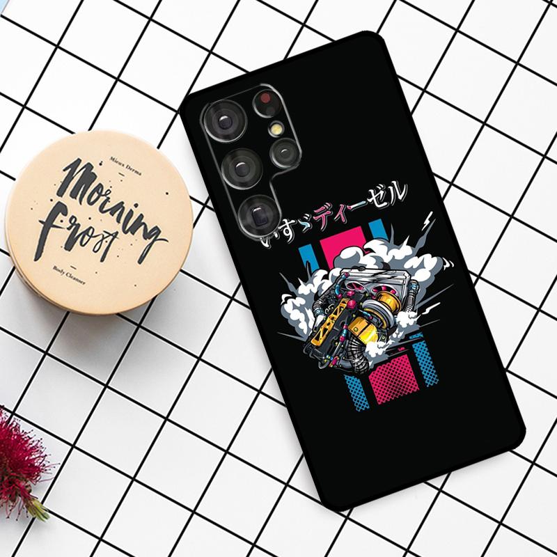 Automobile Spare Parts Car Engine Case For Samsung Galaxy S24 FE S20 FE S21 S22 S23 S24 S25 Ultra S9 S10 S25 Plus Phone Cover