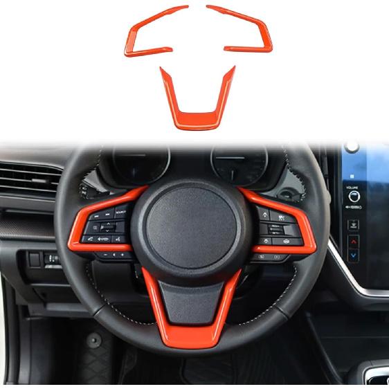 Накладки на руль для 2018-2024 Subaru Crosstrek Outback Legacy Аксессуары Накладки на рамку панели рулевого колеса для 2017-2024 Subaru Impreza Steering Wheel Cover