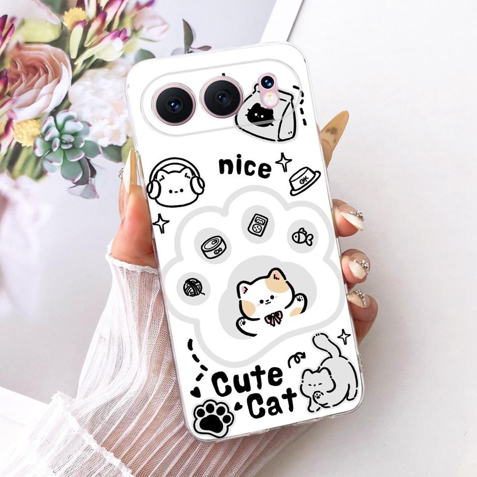 6.55" For Honor 500 5G Case Fashion Flower Bowknot Soft Slim Silicone Phone Cover For Honor 500 Pro Funda MEY-AN00 Honor500 Capa