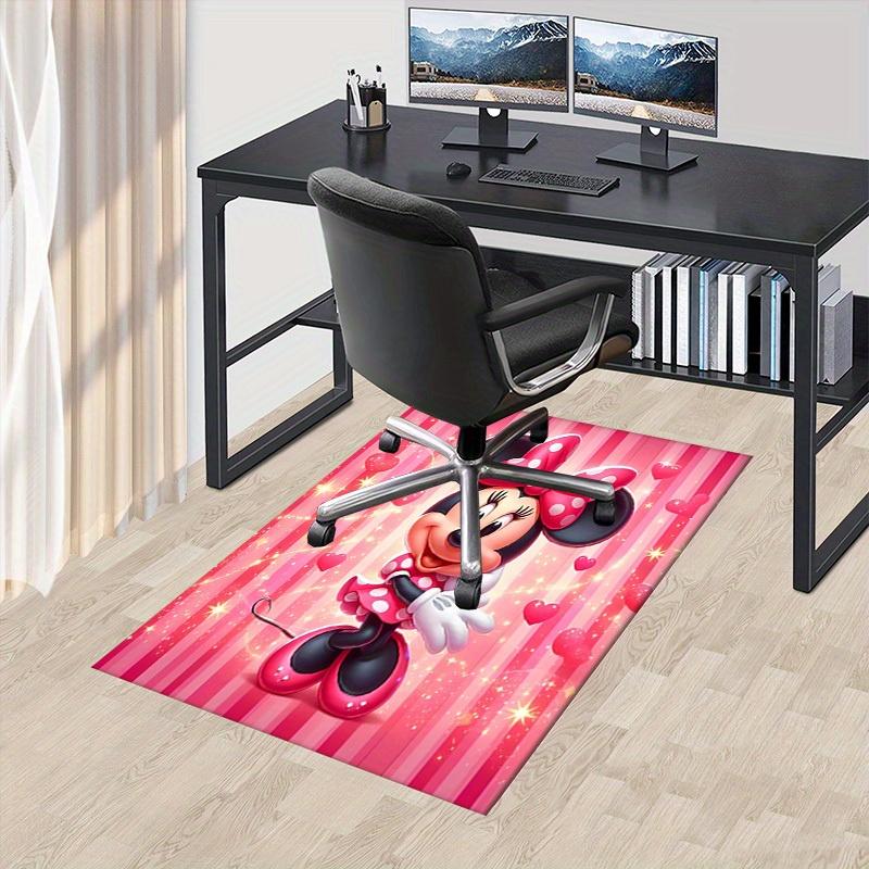 

1pcOffice Carpet, Desk Mat, Gift for Home Decor, Minnie Mouse Theme Rug, Soft and Warm Floor Covering 60cm by 90cm