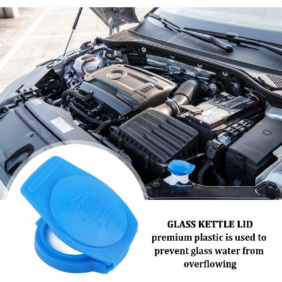 Washer Fluid Cap,OEM#3Q0955455 Windshield Wiper Fluid Cap,Essential Car Accessories Windshield Washer Reservoir Cap Compatible with Volkswagen Atlas