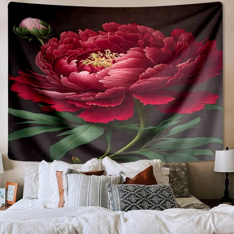 Floral Elegance In Bloom Tapestry Room Decoration Wall Hanging for Living Room Bedroom, dormitory, Birthday and Christmas gifts
