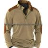 Men's Stand-up Collar Zipper Hoodie, Plus Velvet, Autumn/Winter 2024