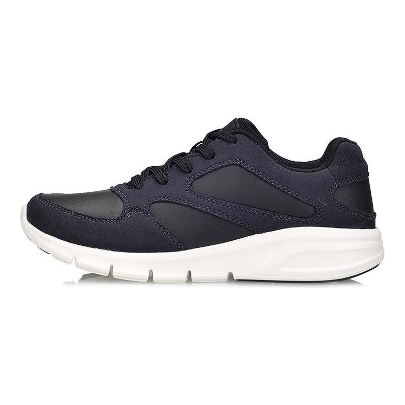 Li Ning LN Bullet Classic Cushioning Low Top Running Shoes Women's Black Blue AGCM136-2