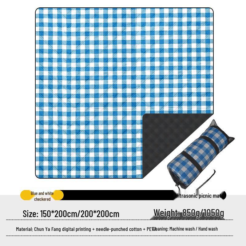 Waterproof Outdoor Picnic & Beach Mat: Portable, Moisture-Proof, Thickened for Camping and Spring Outings