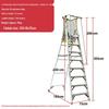 JINGGENG Thickened Aluminum Alloy Safety Ladder