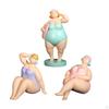 Beach Woman Figurine Ornament Decorative Craft Desktop Sculpture Resin Statue for Entryway