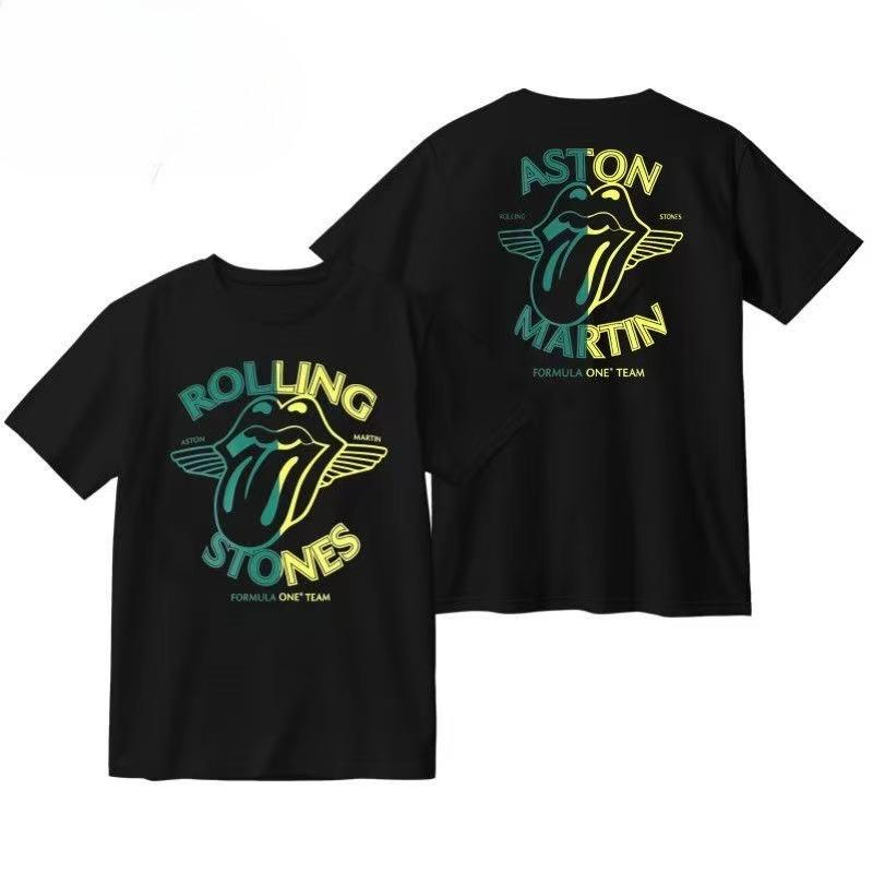 

2025 Summer and Autumn band-related printed T-shirts loose outdoor cycling short-sleeved men s and women s tops 4XL