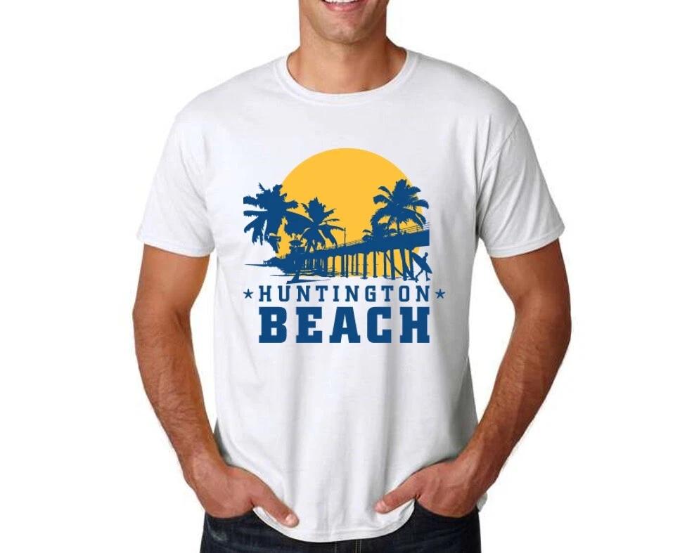 Huntington Beach Surf City Pier Tee Shirt HB OC California Souvenir T-Shirt M