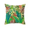 Peach Skin Printed Pillowcase Small Fresh Nordic Green Plant Sofa Cushion Cushion Cover Home Supplies