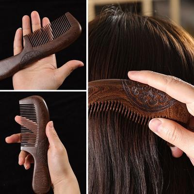 Anti-static Hair Comb Delicate Sandalwood Comb Beard Comb  Hair Care Tool Beauty Accessories