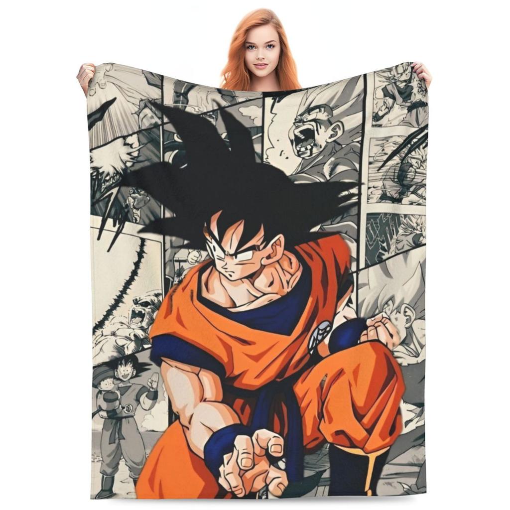 Anime D-Dragons B-Balls Soft Blankets Travel Plush Throw Blanket Funny Bedroom Flannel Bedspread Sofa Bed Cover