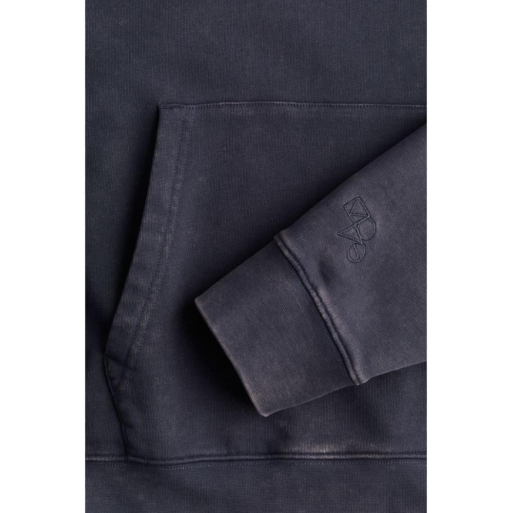 H M Sports Hoodie Loose Fit Dark Blue