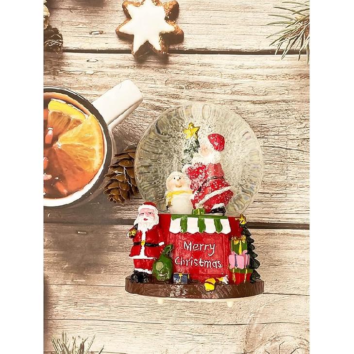 Рождественский Снежный Шар Сменяющий Цвет Подсветка Музыкальный Водный Шар Блестки Снежные Шары Украшение Рождественское Украшение, Снеговик Snowman