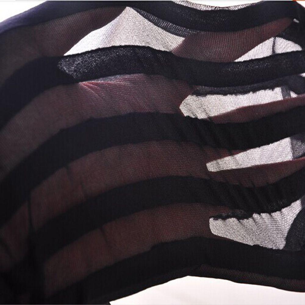 NEW Fashion Women Sexy Black Vertical Stripes Pattern Stockings Tights Pantyhose