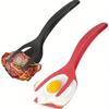 Spatule Pince Multifonction Antiadhésive 2-en-1 Spatule en Silicone Pince à Saisir et Retourner Résistante à la Chaleur Cuisine Maison Cuisson Steak Crêpe Œuf Spatule Pince