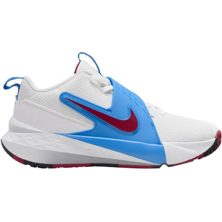 Nike Team Hustle D12 GS University Blue Team Red Kids Sneakers White Black HF6279-102