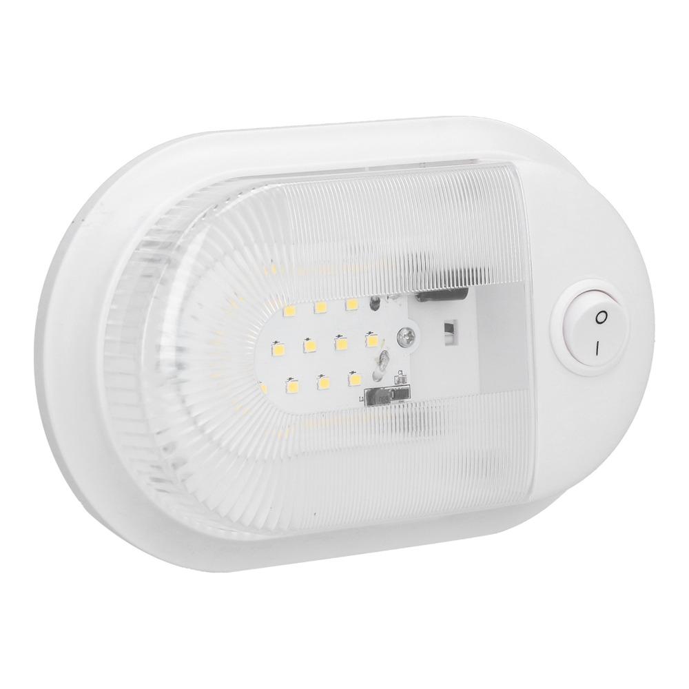 White Light LED RV Ceiling Dome Light Aluminum Plate Dome Light Vehicle Lighting