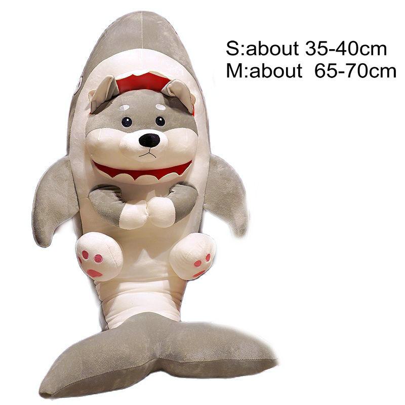 Unique Different Colour Eyes Cosplay Shark Tail Cat Plushies Stuffed Plush Cute Whale Cat Shiba Inu Dog Throw Pillow Cushion Boy