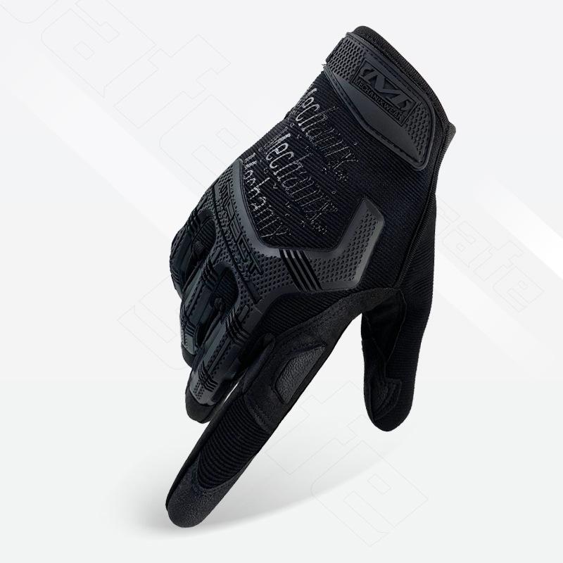 

1Pair Super Seal Technician Gloves Outdoor Tactical Combat Training Men Women Special Forces On Duty Motorcycle All-Finger Tou M чёрный