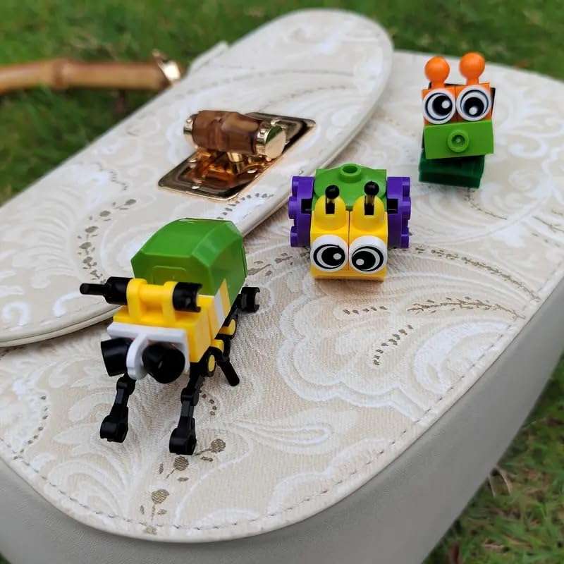 Pre-filled Insect Building Blocks for Kids, Educational Toy, Popular Insect Toy, STEM Building Blocks, Elementary School Ages 6, 7, 8, 9, Boys and