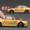 1/24 Nissan Skyline Ares GTR GT-R R34 Alloy Sports Car Model Diecast Metal Track Racing Car Vehicle Model Sound and Light Kids Toy Gift