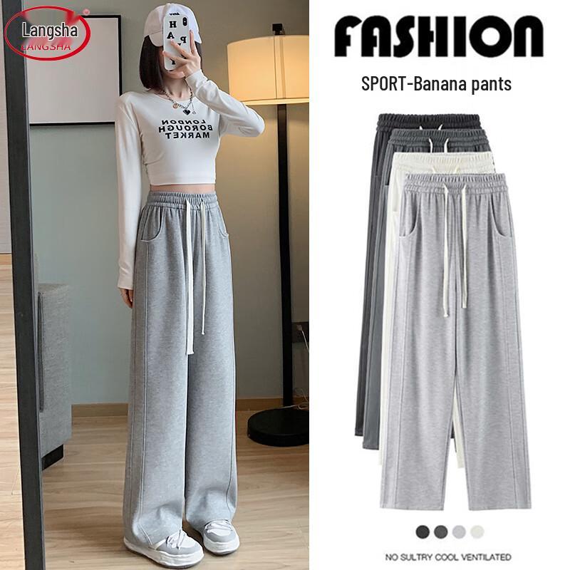 

Women s High-Waist Loose Fit Straight Wide-Leg Casual Pants XL (133-160 lbs)