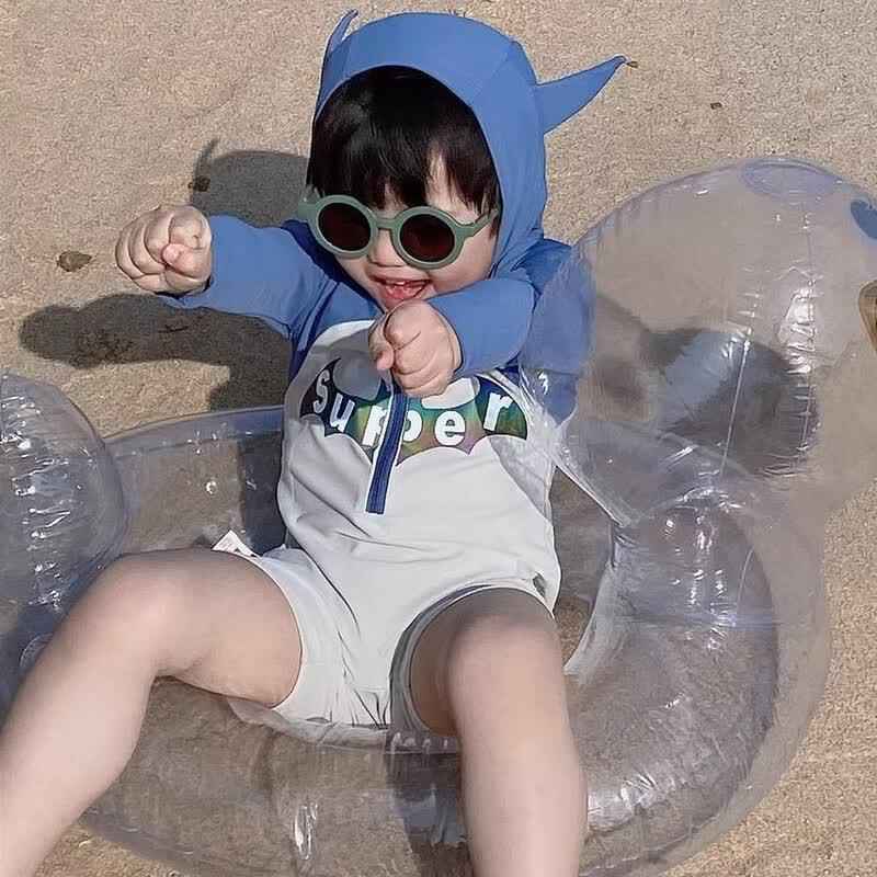 Baby Bat One-Piece Quick-Dry Swimsuit
