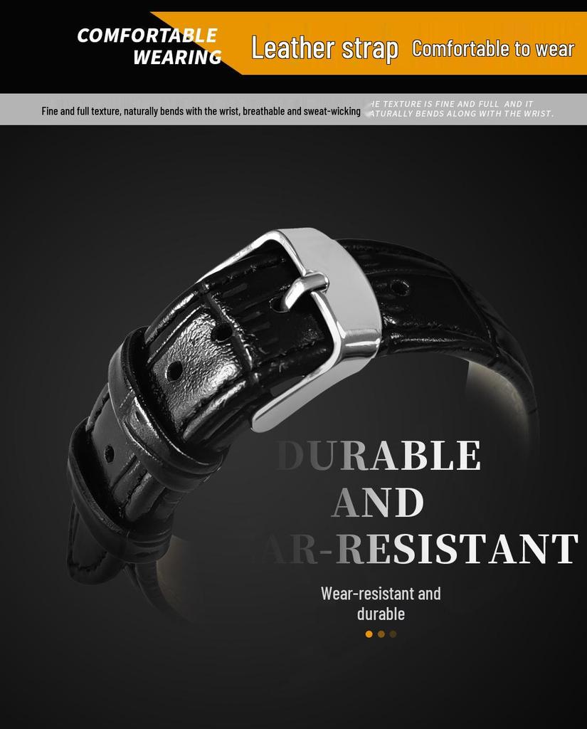 Square High-End Men's Wormhole Concept Tritium Sports Watch
