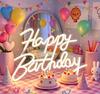 LED Neon Happy Birthday Decorative Sign - Acrylic Light for Party Atmosphere