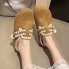 Popular Muffin Thick-soled Bag Head Birken Single Shoes for Women To Wear 2025 Autumn and Winter New Fashion with Skirt Single Shoes for Women