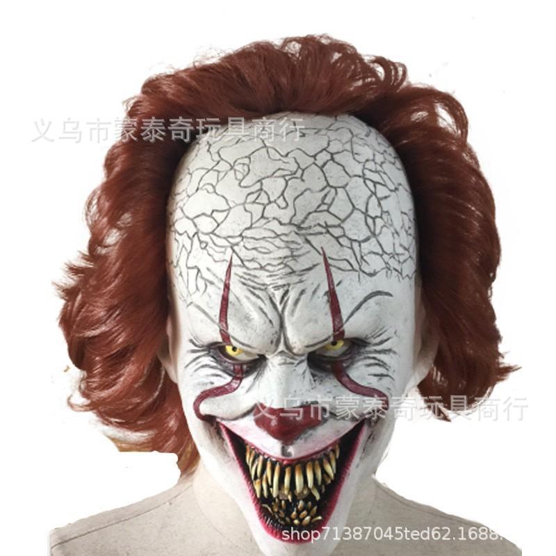 A cross-mirror Halloween new old man mask old lady hood dress up props spot old man