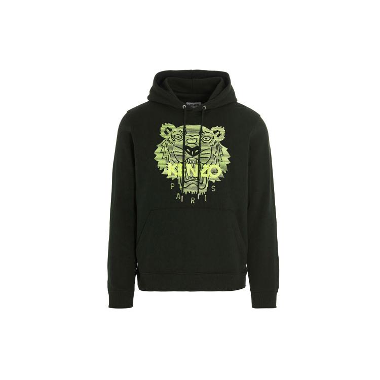 Kenzo Sudaderas Hombre Negra con Capucha Moderada Regular FB65SW3304MB-51A