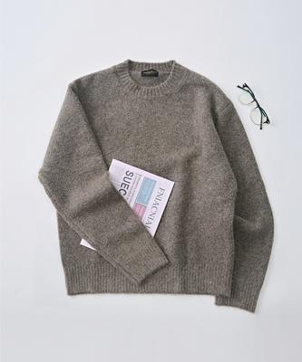 ANALOG MOOD Daily Angora Round Knit (Mocha)