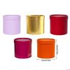 Elegant Round Flower Arrangement Bucket Round Cardboard Gift Box with Cover Wedding Florist Bouquet Wrapper Decorations