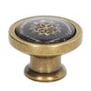 2 Sets Antique Furniture Hardware Handle Knob Zinc Alloy Round Single Hole Cabinet Door Handle