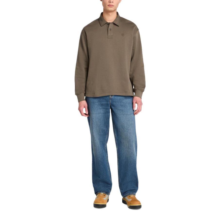 Timberland Comfortable Simple Beautiful Solid Color Long Sleeve Polo Shirt Men tops TB0A6NBRBK01
