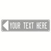 Custom 40x10cm 2D Aluminum Sign – Durable Metal Wall Art for Home, Garden, Business, & Holidays