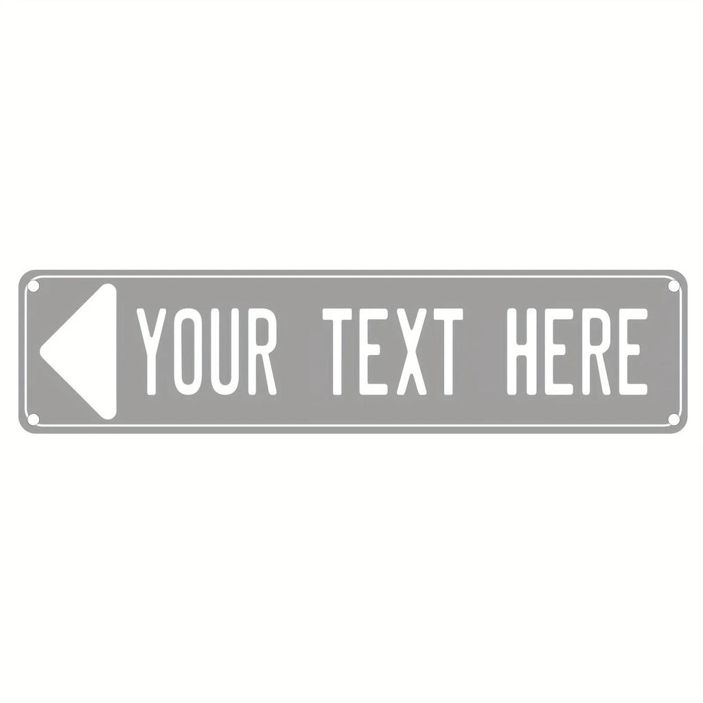 Custom 40x10cm 2D Aluminum Sign – Durable Metal Wall Art for Home, Garden, Business, & Holidays